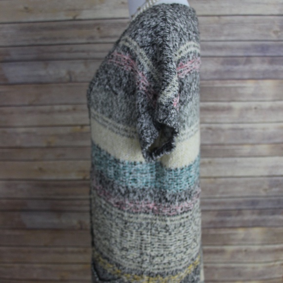 MAURICES Multi-Color Striped Short-Sleeve Cardigan - Picture 6 of 8